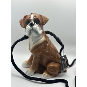 Timmy Woods Beverly Hills Signed Boxer Dog‎ Purse - Brand New!